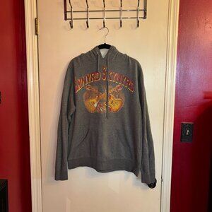 Grey Lynyrd Skynyrd "Freebird '73 Wings" 2 Guitars Sweatshirt Hoodie XLarge
